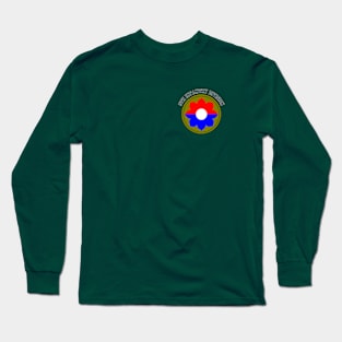 9th Infantry Division - Small Chest Design Long Sleeve T-Shirt